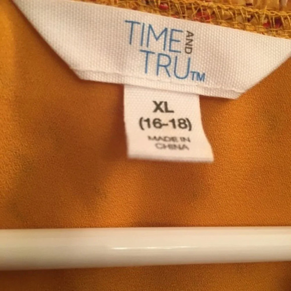 Time and Tru flower print midi dress, size 16 - Picture 6 of 8